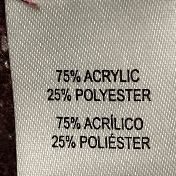 Original Weatherproof Vintage Maroon & Gray Fairisle Sweater - Sz XS - Picture 9 of 12